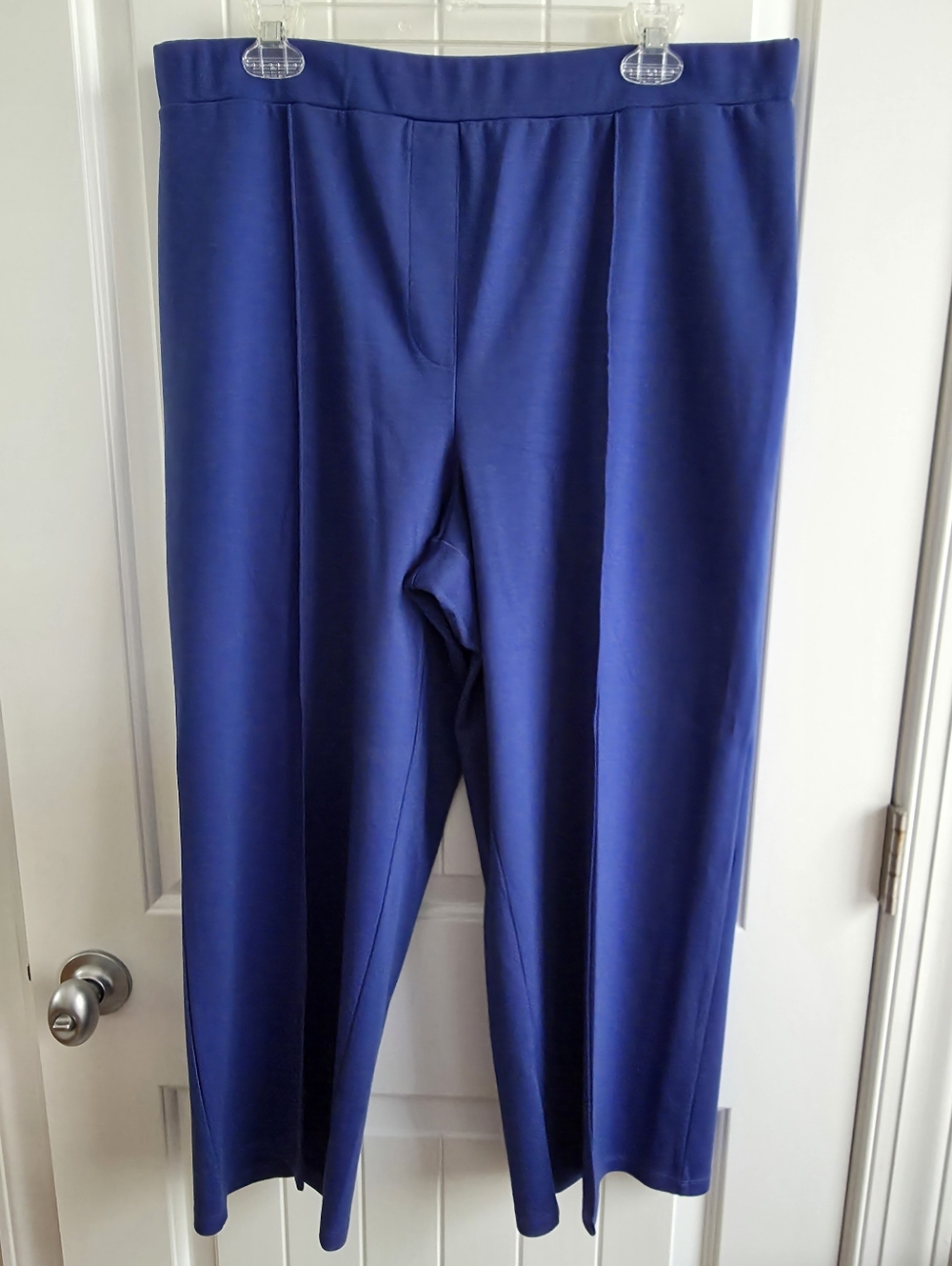 H&M Straight-Leg Ponte Pants in Royal Blue Size XL